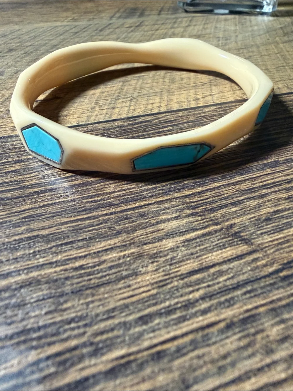 Ippolita Ivory Resin & Turquoise Bangle Bracelet